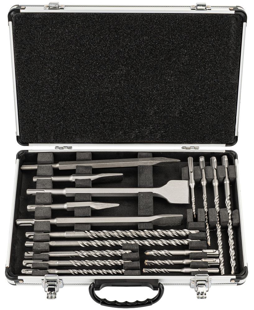 Set burghie si dalti SDS-plus PM-ZWD-17T, 17 bucati, Powermat PM1488