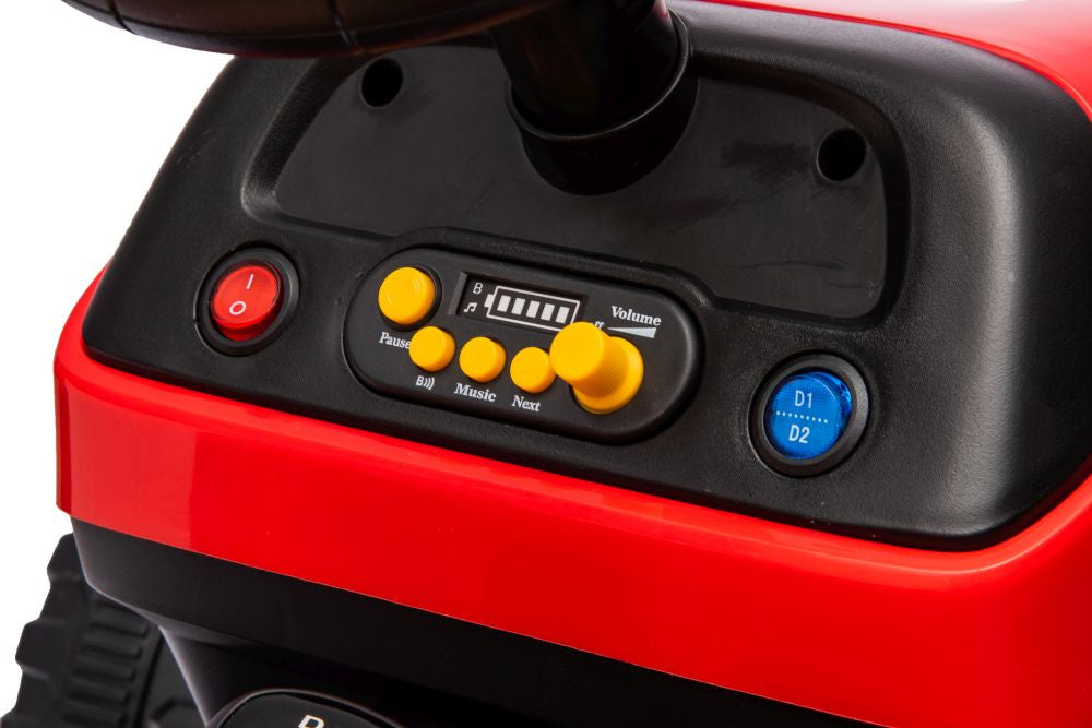 Tractoras electric cu baterie BBH-030, rosu, Lean 19779