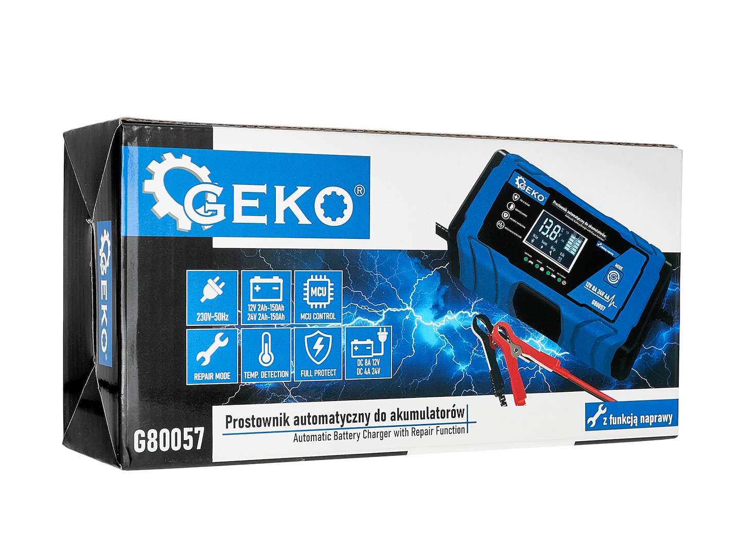 Starter auto multifunctional cu functia de reparare, 12 / 24 V, 8A, Geko G80057