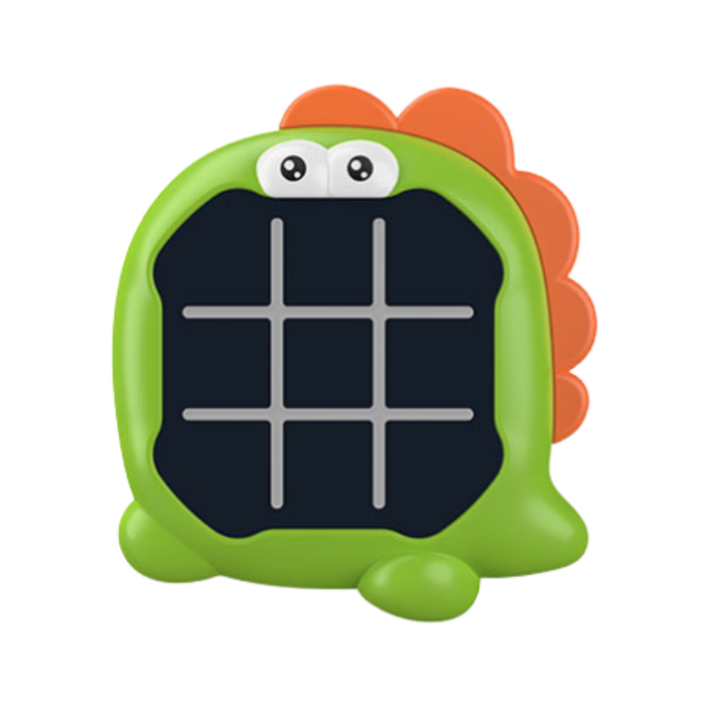 Joc electronic 3 in 1 Tic Tac Toe dinozaur, verde, Lean 21371