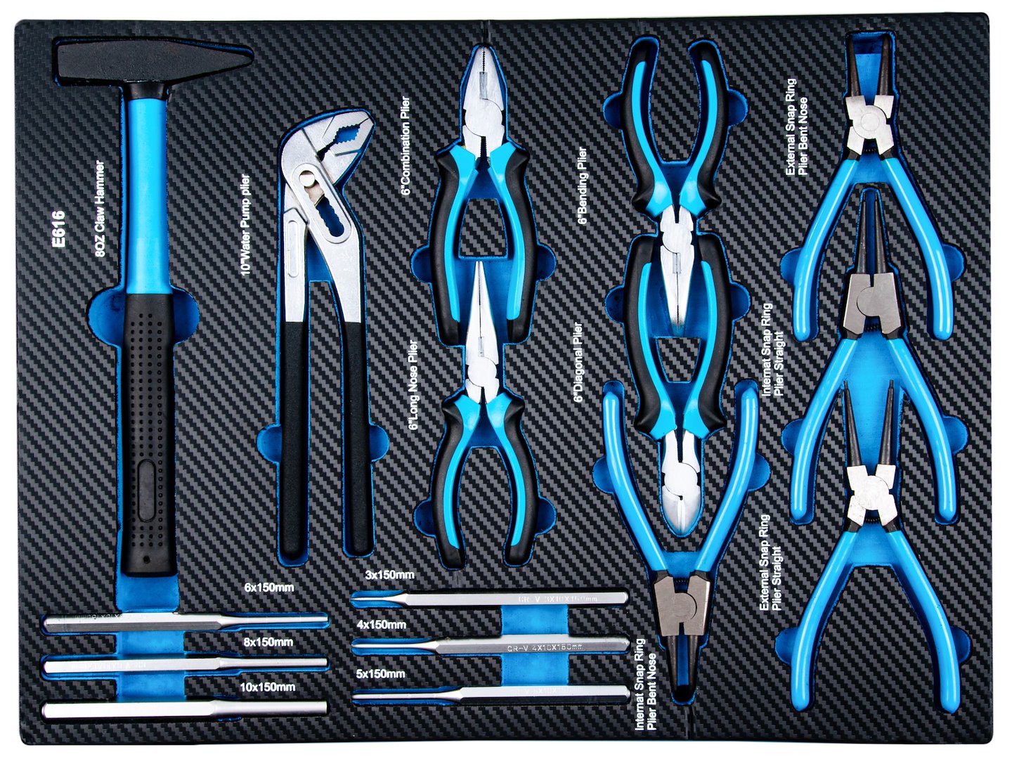 Dulap pentru atelier cu scule, 7 sertare, 258 bucati, Geko G10836