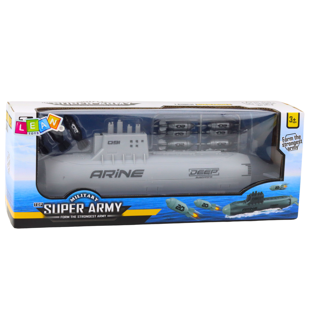 Torpila de lansare submarine, gri, 28 cm, Lean 24283