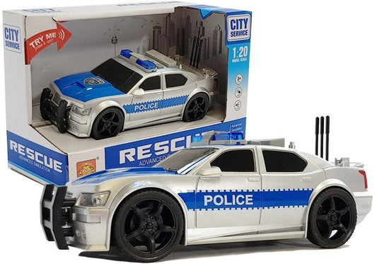 Masinuta de politie cu efecte sonore si luminose 1:20, Lean 5915