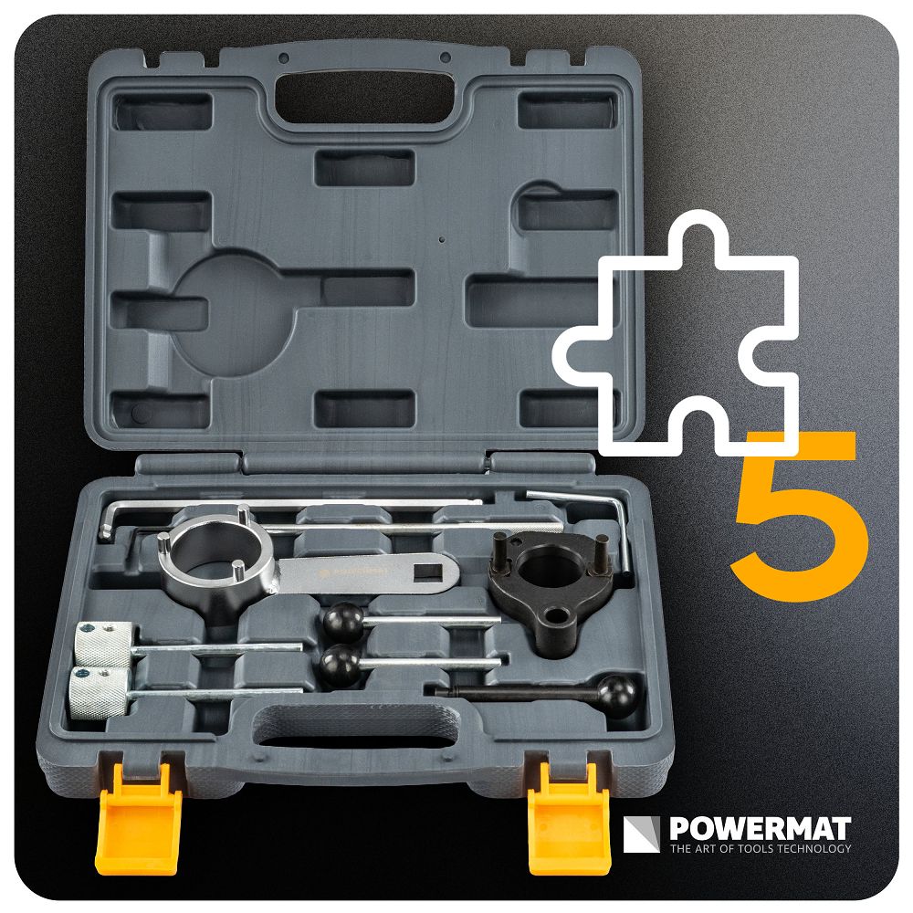 Kit blocare distributie PM-BRVAG-5T VAG 1.4/1.6/2.0 TDI, 10 bucati, Powermat PM1534
