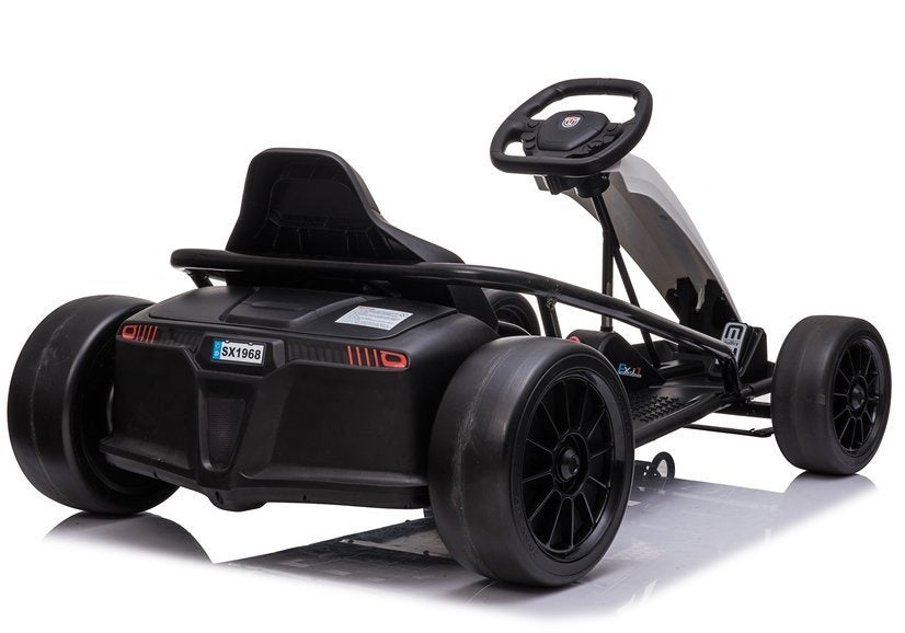 Kart electric Drift SX1968, 2 motoare 100W, 15-18 km/h, alb, Lean 5200