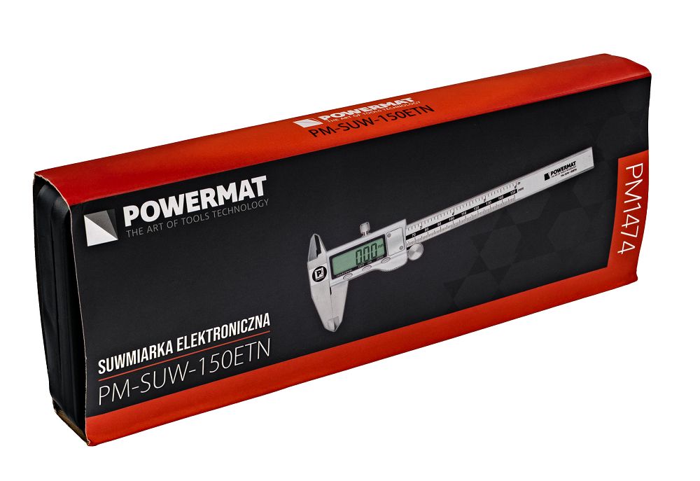Subler electronic cu afisaj LCD PM-SUW-150ETN, 0-150 mm, Powermat PM1474