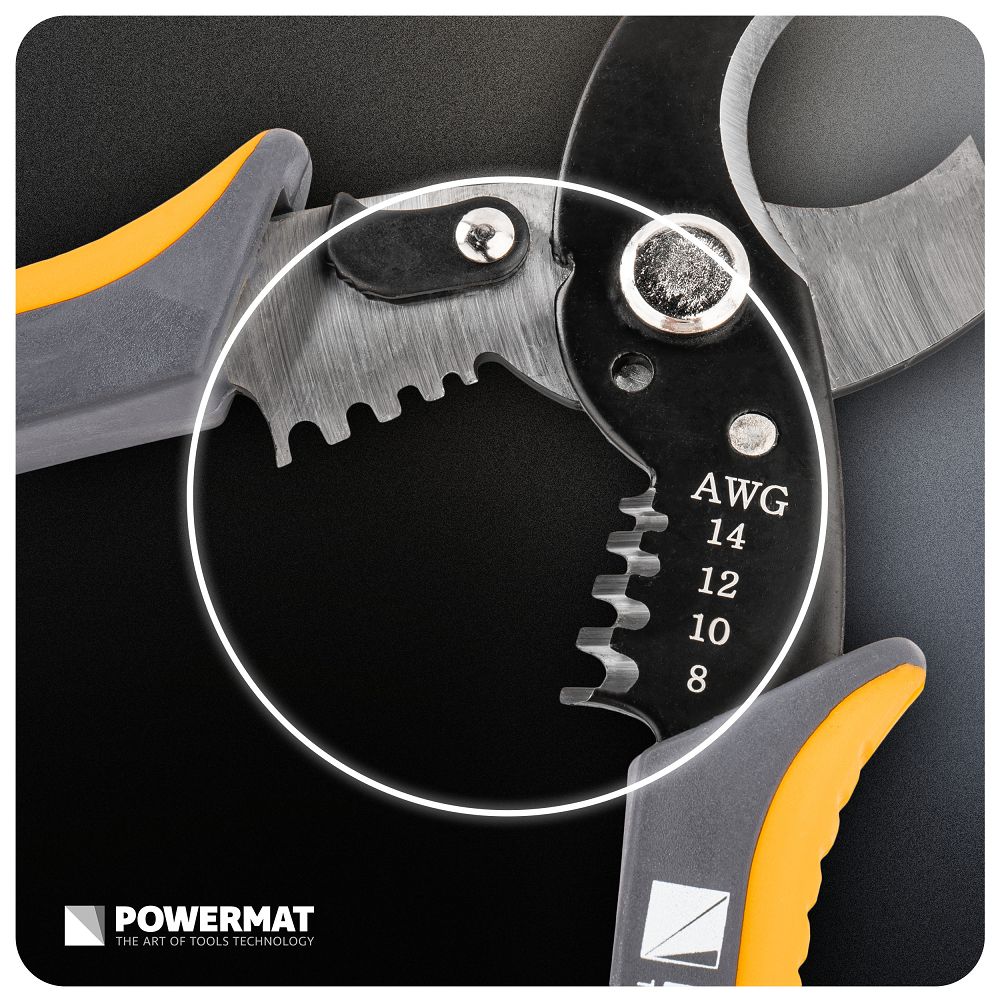 Cleste pentru sertizare / dezizolare cabluri PM-STN-1T, Powermat PM1439