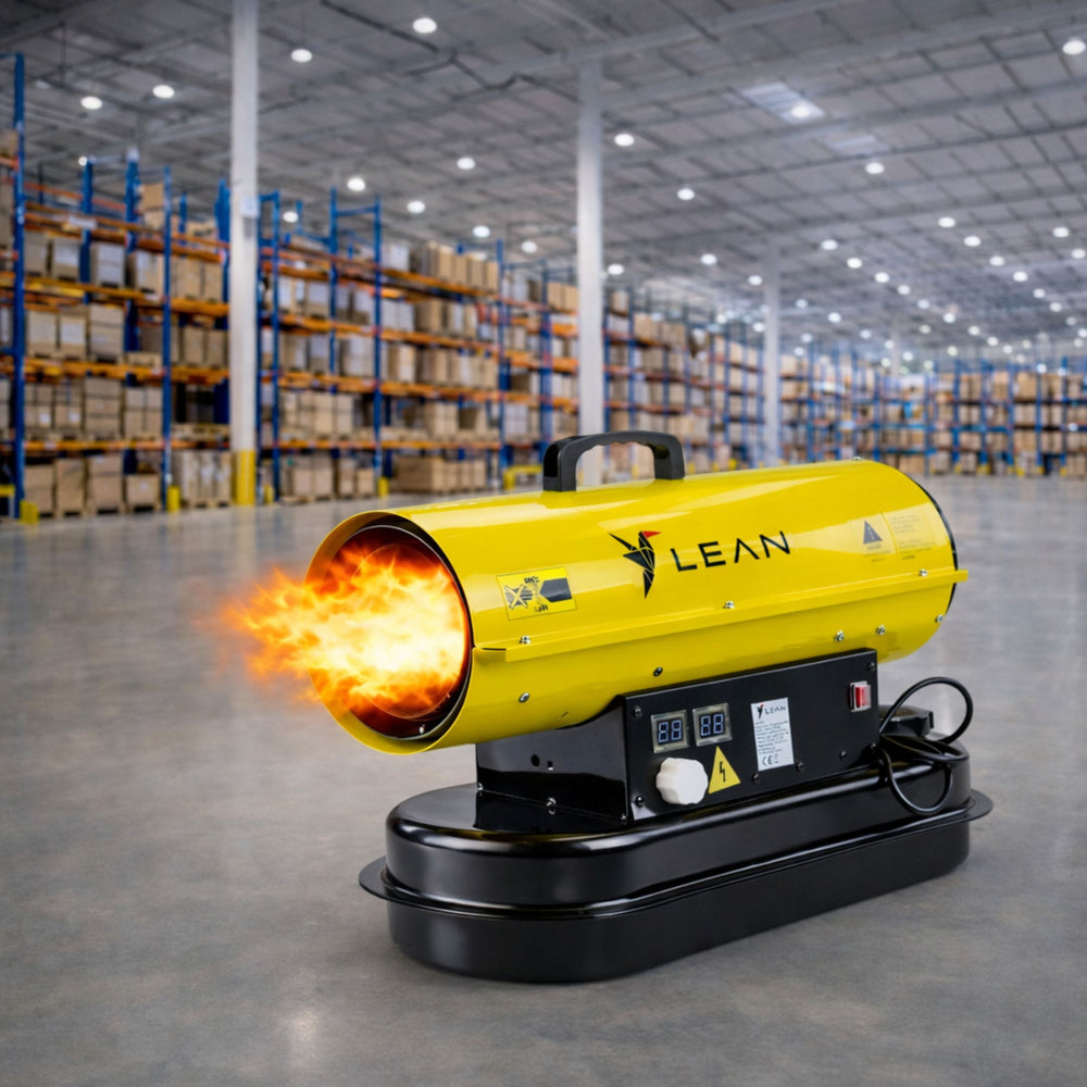 Incalzitor industrial cu afisaj LCD si termostat, 20 kW, Lean 27097