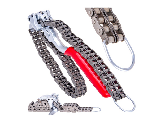 Cheie cu lant pentru filtru de ulei, 60-195 mm, Tvardy T00321