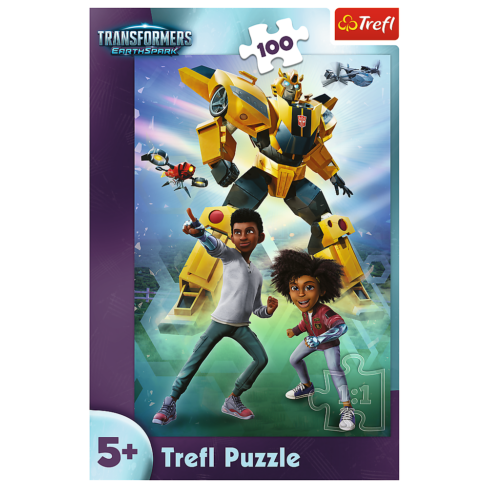 Puzzle Trefl Transformers Echipa Magnifica, 100 piese, Lean 25972