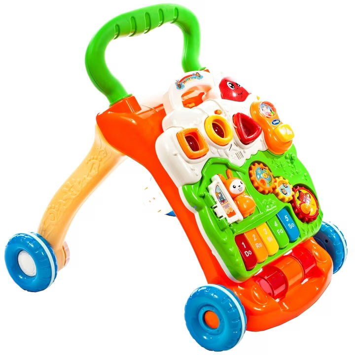 Antepremergator 3 in 1 interactiv cu pian, verde, MalPlay 107374