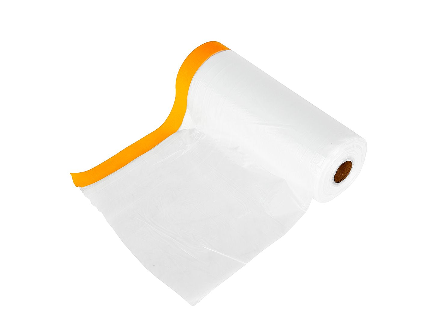 Folie de protectie pentru vopsit cu banda, 110 cm x 20 m / 16 mm, Geko G66393