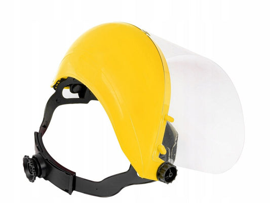 Masca de protectie pentru motocoasa, ajustabila, 52 x 66 cm, galben, Lean 20041