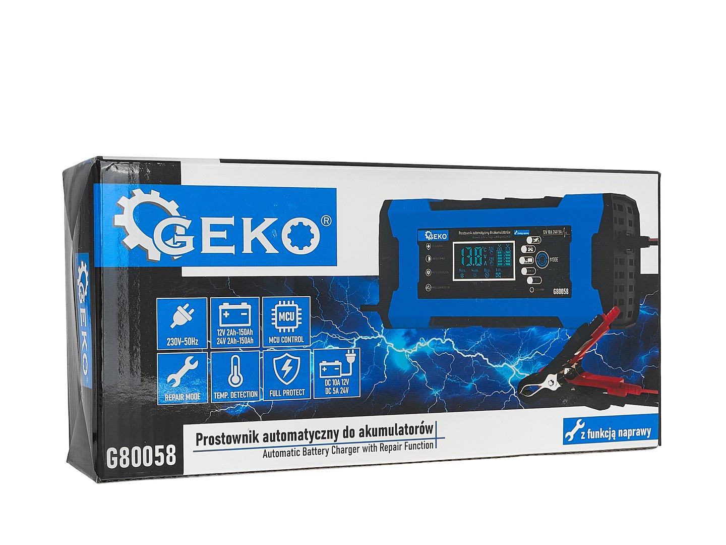 Starter auto multifunctional cu functia de reparare, 12 / 24 V, 10 A, Geko G80058