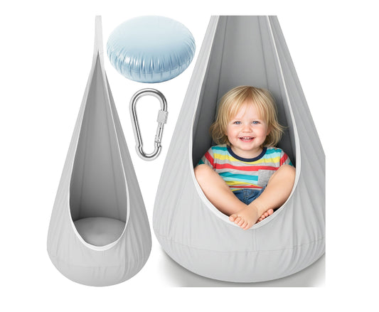 Balansoar suspendat Cocoon pentru copii, capacitate maxima 60 kg, MalPlay 114244