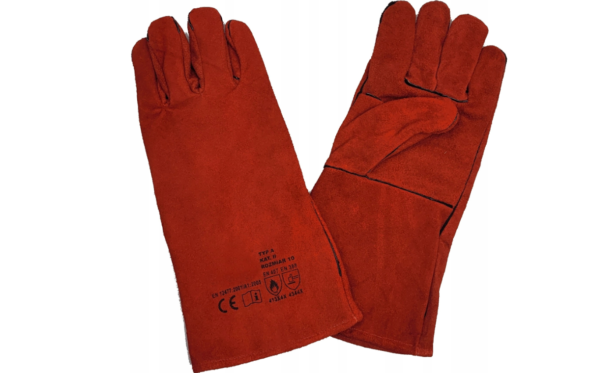 Manusi de sudura Wertberg RSW Marimea 10 (XL) - piele naturala, protectie termica, standard EN12477 Tip A, Harder HD1392