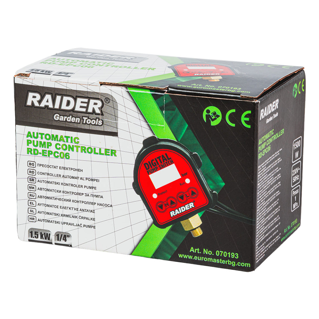 Presostat electronic digital RD-EPC06, 1.5kW 1/4" 80°C, Raider 070193