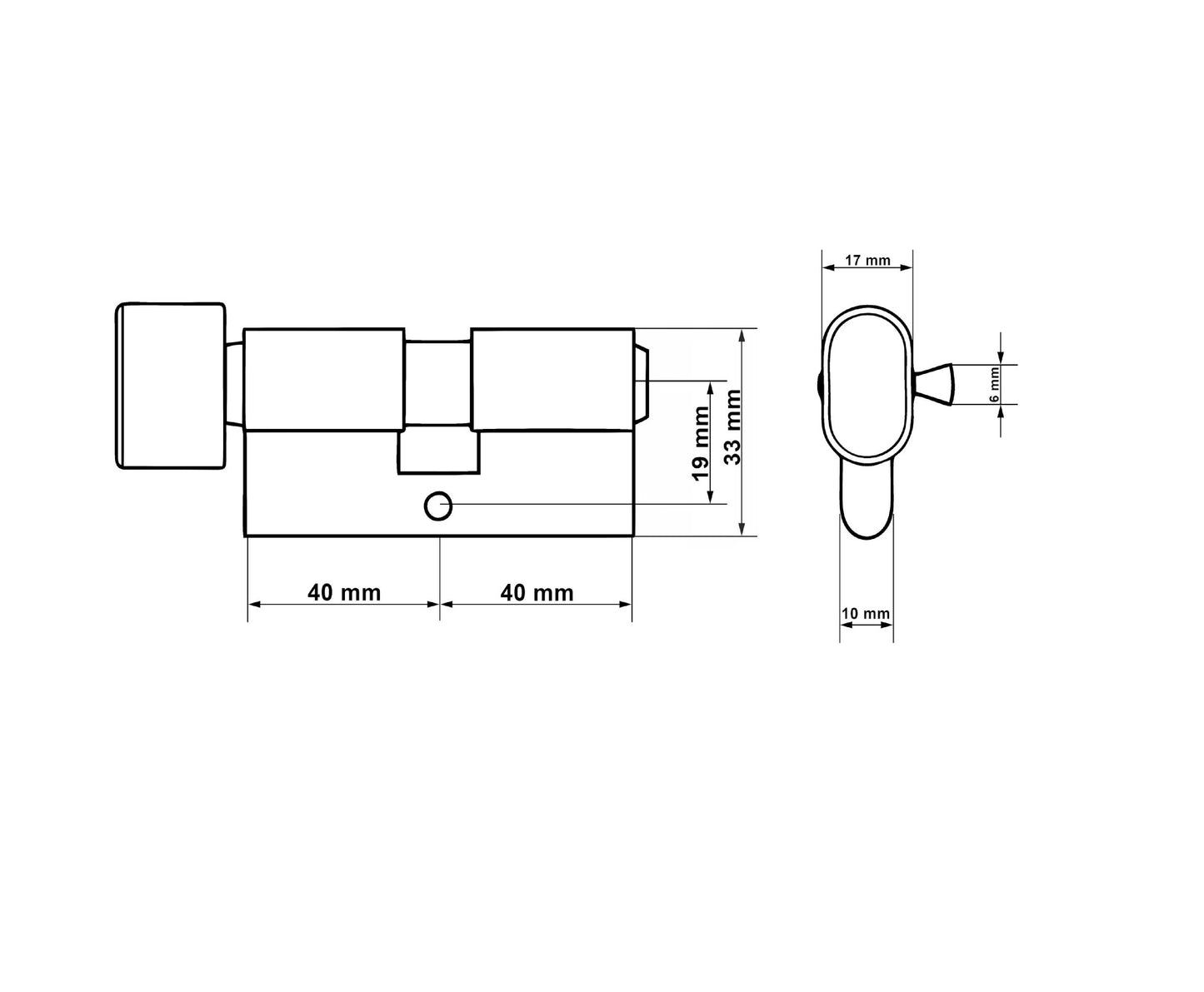 Butuc aluminiu, 40/40g, Keltin K02652