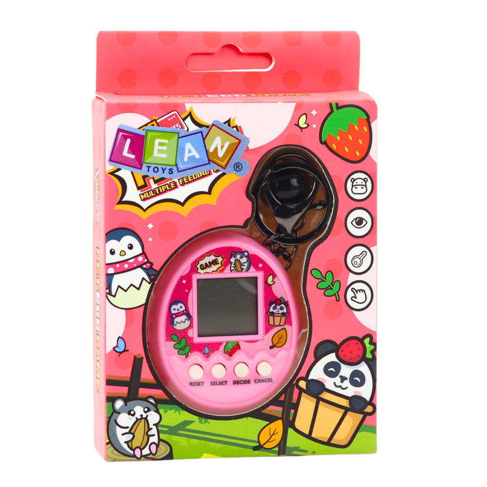 Jucarie interactiva Tamagotchi Pet Egg, 6.5 x 5.5 x 2 cm, roz, Lean 23452