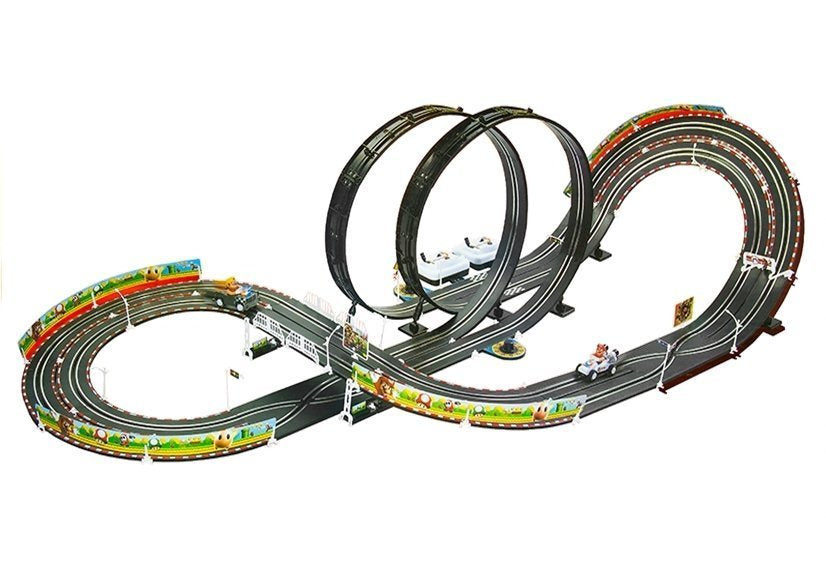 Circuit de curse cu 2 masinute Mario RC, 452 cm, 20 km / h, Lean 1588