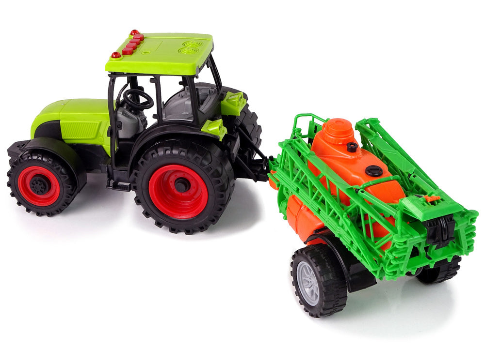 Tractor cu acumulator si pulverizator, verde, Lean 12116