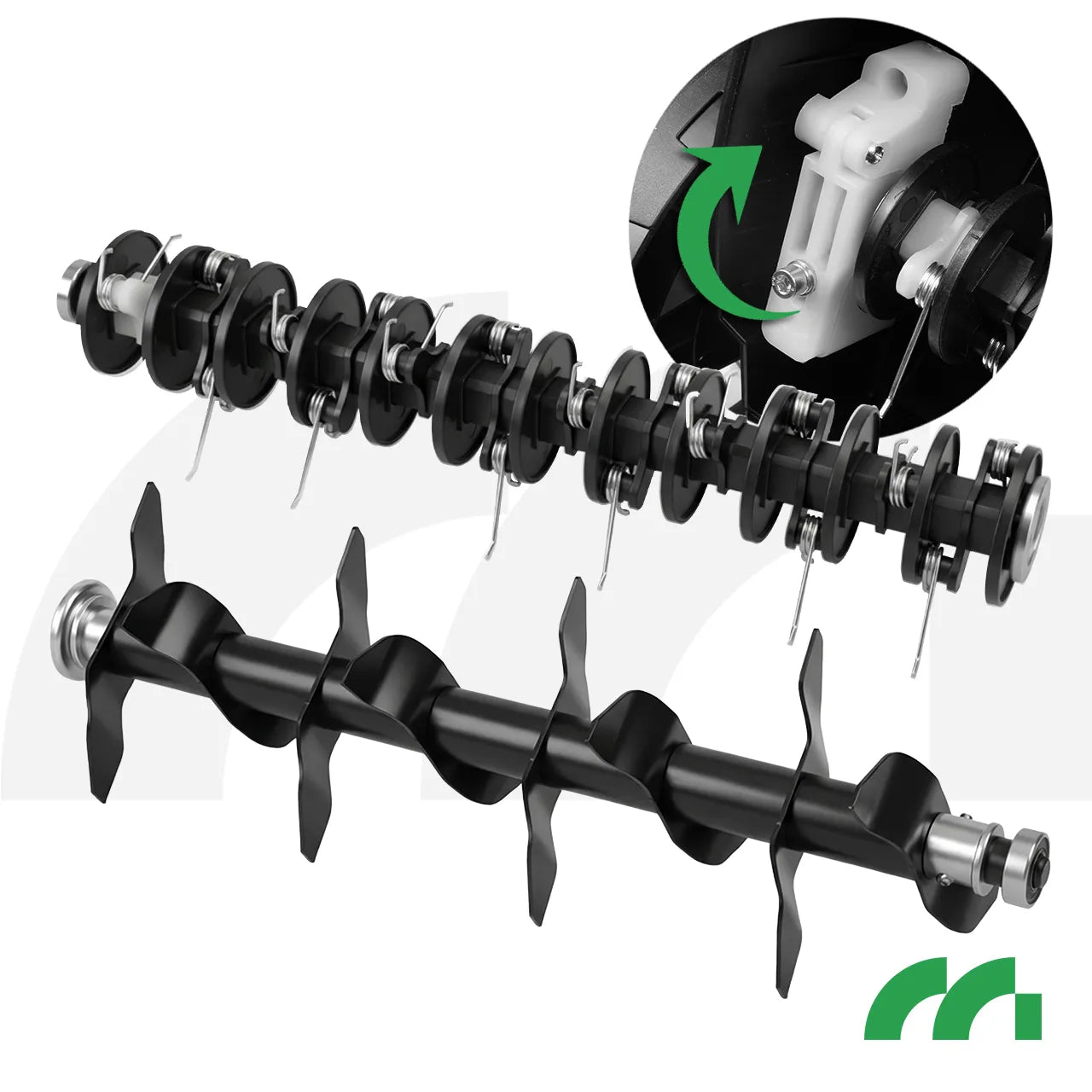 Aerator / Scarificator 2 in 1, latime de lucru 38 cm, 45 l, MalTec 113738