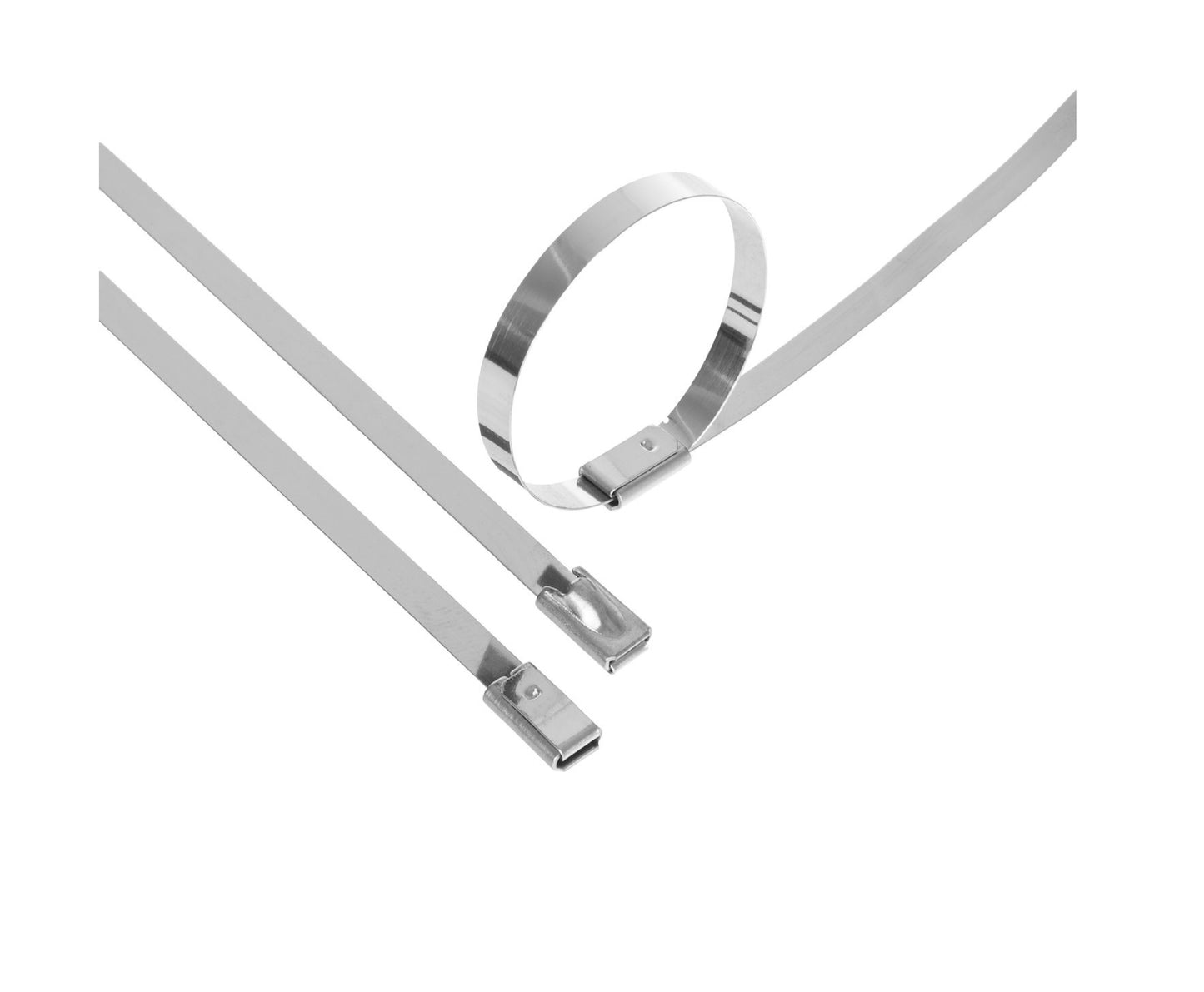 Set cleme din inox, 4,6x450mm, 100 bucati, Geko G17256