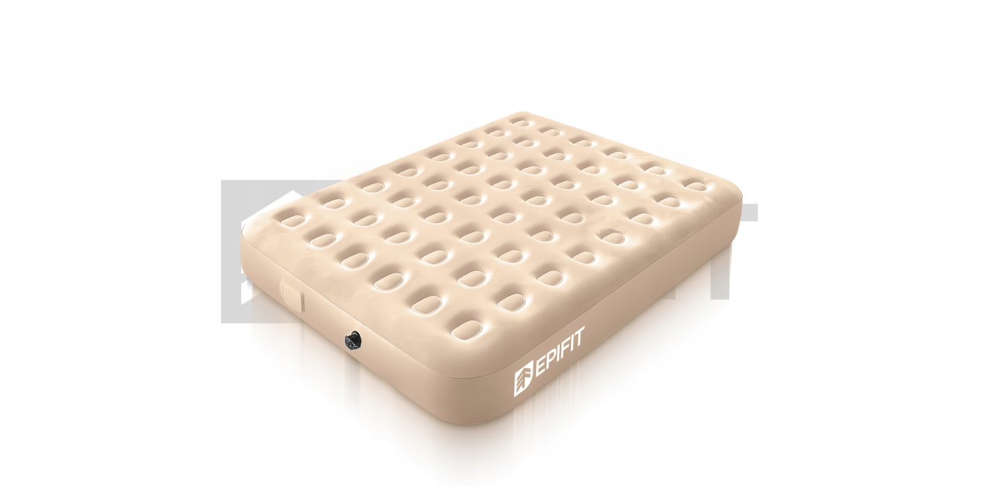 Saltea gonflabila dubla cu pompa electrica pentru umflat Epifit, capacitate maxima 300 kg, MalTec 114246