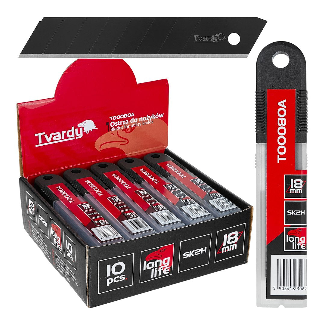 Set 20 seturi lame pentru cutter, 100x18x0.5mm SK2H, 10 bucati, Tvardy T00080A