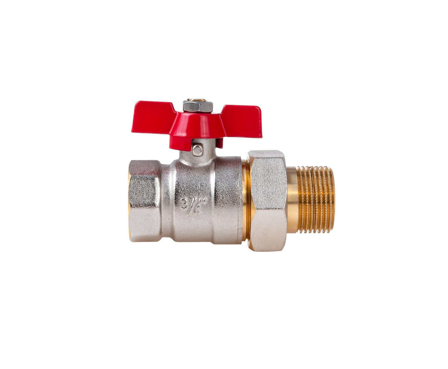 Robinet cu bila tip fluture3/4" DN20 cu garnitura de etansare, Geko G70224