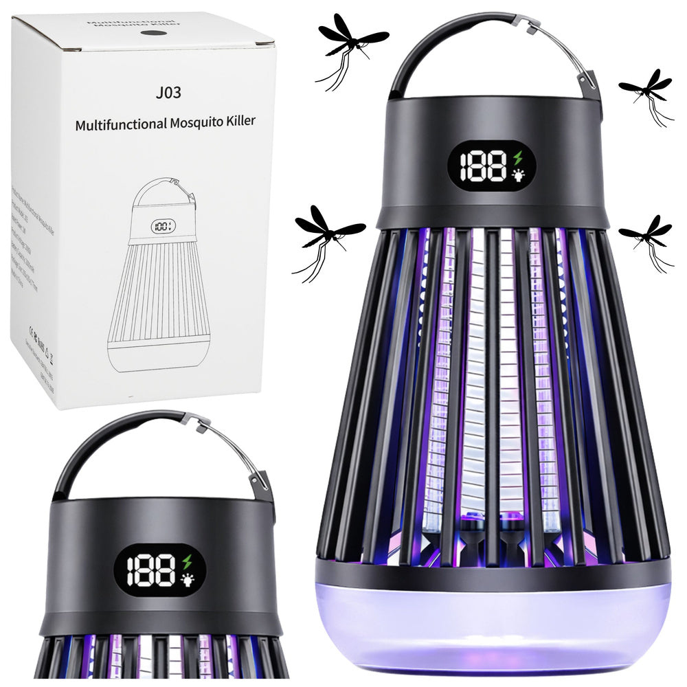 Lampa electrica anti-tantari, lumina UV, negru, Lean 28881