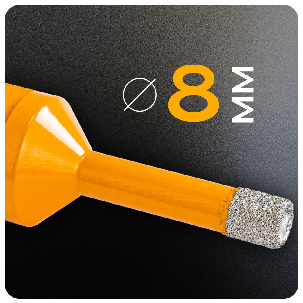 Carota diamantata pentru ceramica PM-DWK-8M14M, 8 mm, Powermat PM1567