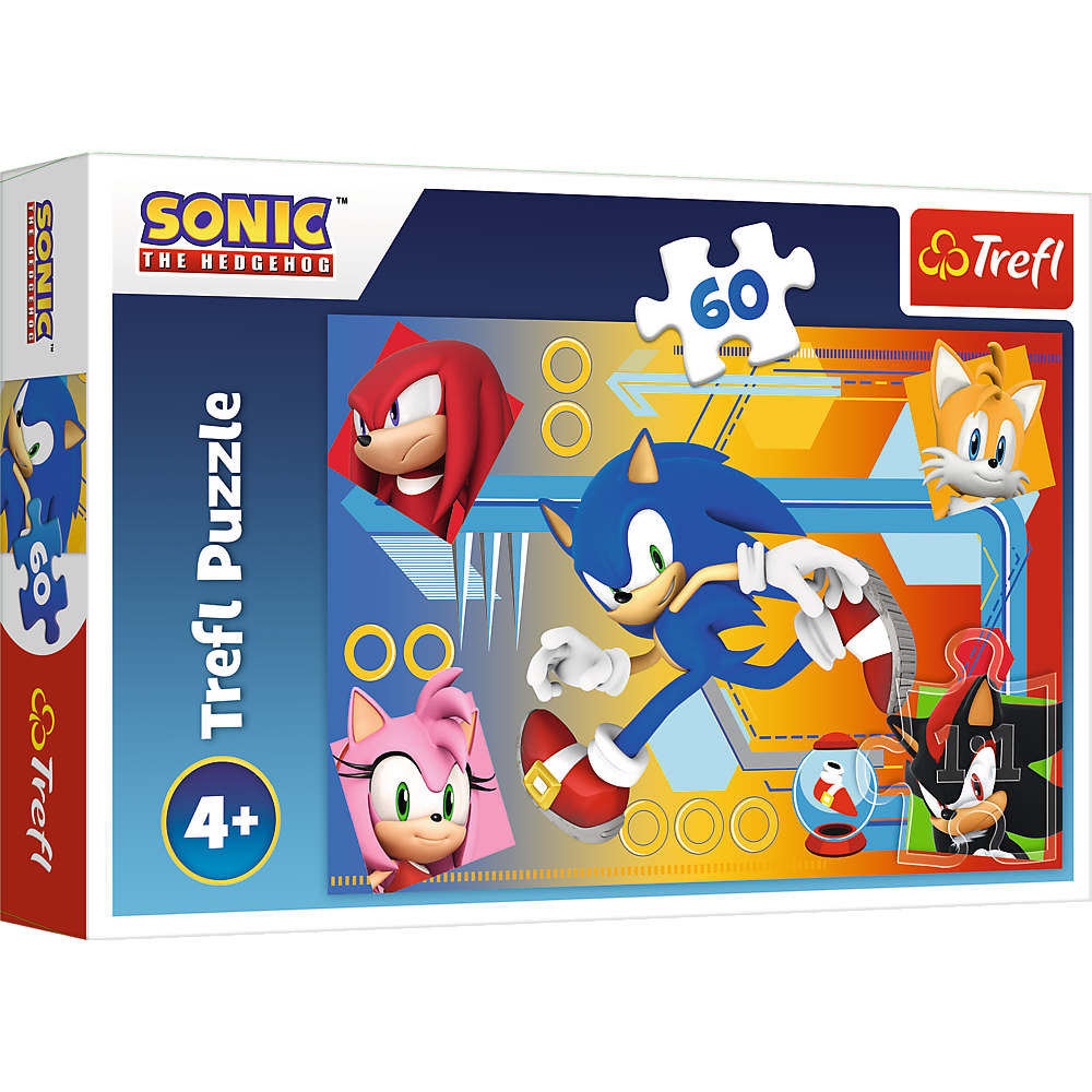 Puzzle Trefl Sonic, 60 piese, Lean 25872