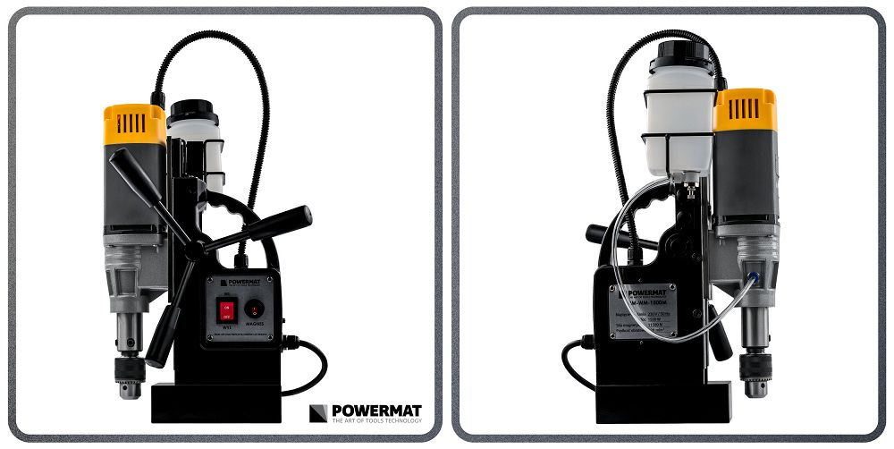 Statie de gaurit verticala cu magnet PM-WM-1500M, 1500 W, Powermat PM1456