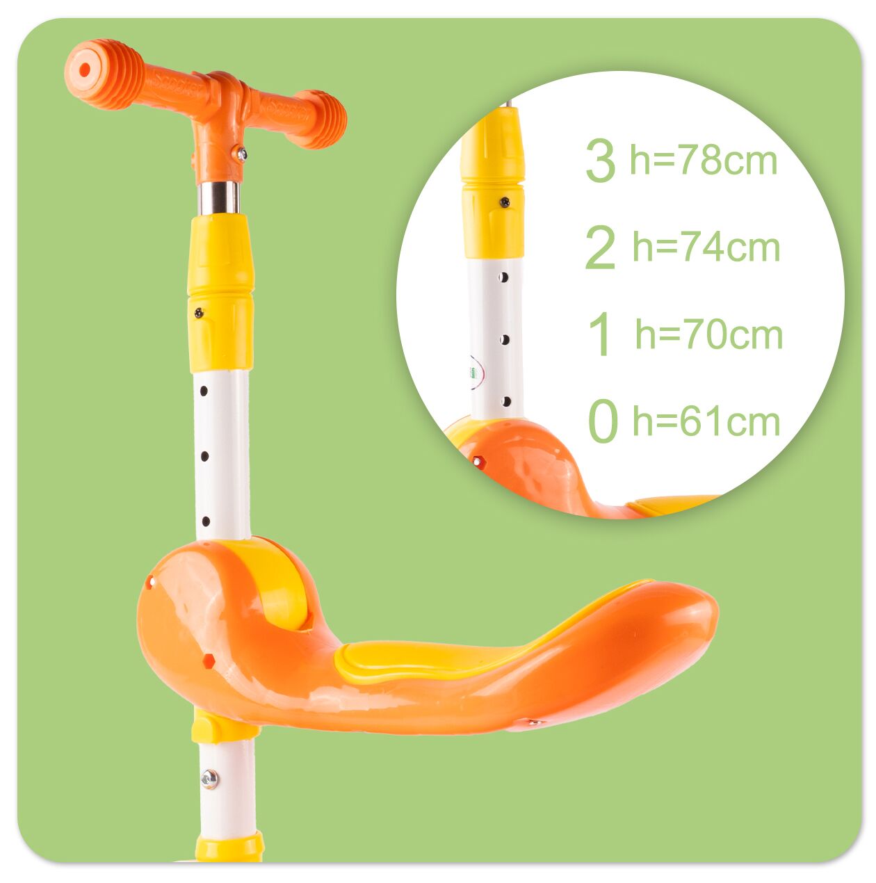 Trotineta pliabila cu 3 roti 2 in 1, MalPlay 112312