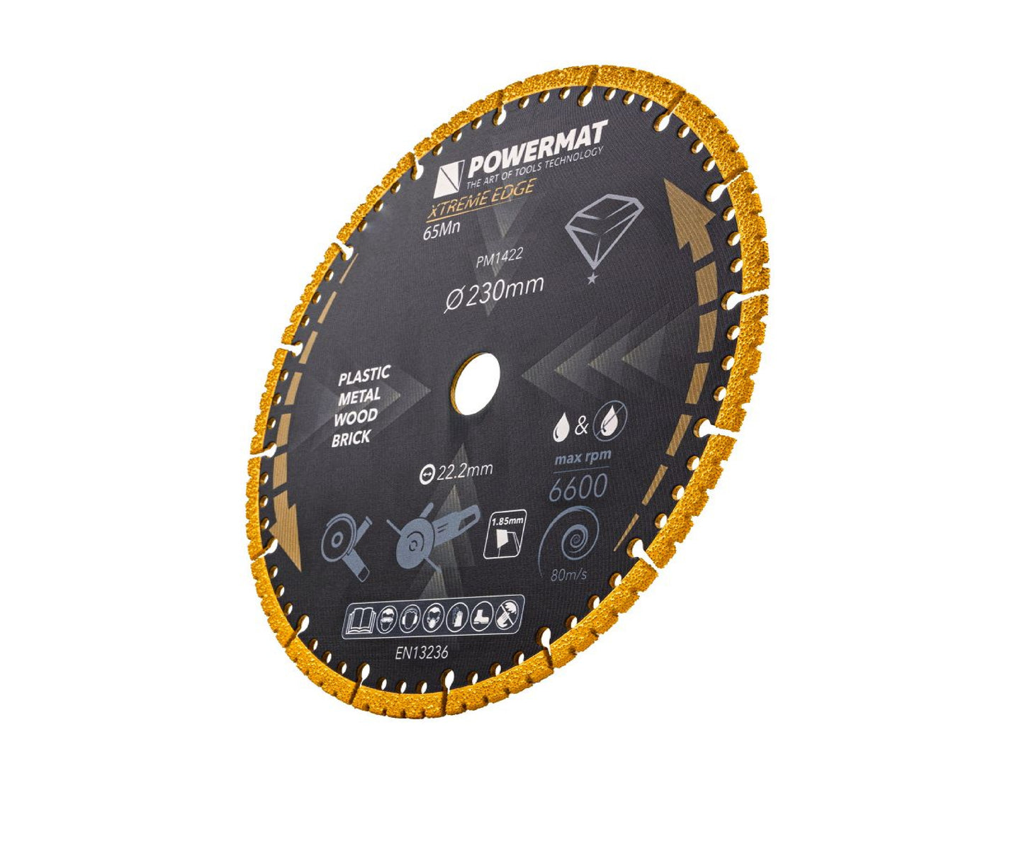 Disc diamantat universal PM-TDCS-2301T, 230 mm, Powermat PM1422