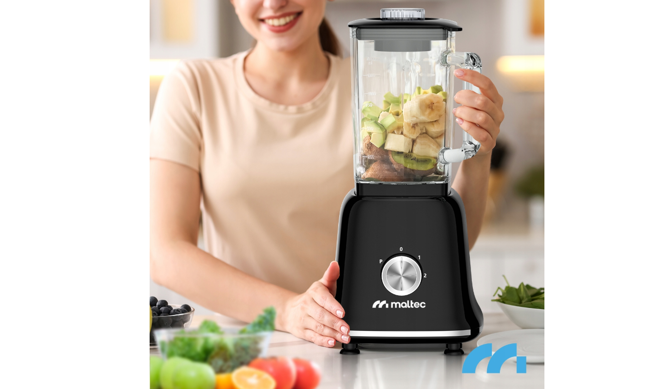 Blender Smoothie 1600 ml cu 2 recipiente 600 ml, 1800 W, MalTec 112516