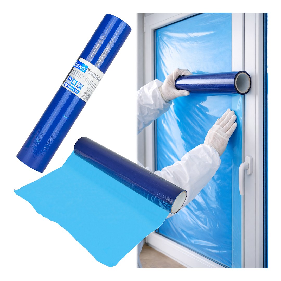 Folie de protectie autoadeziva pentru geamuri, 50 cm x 75 m, Geko G66402