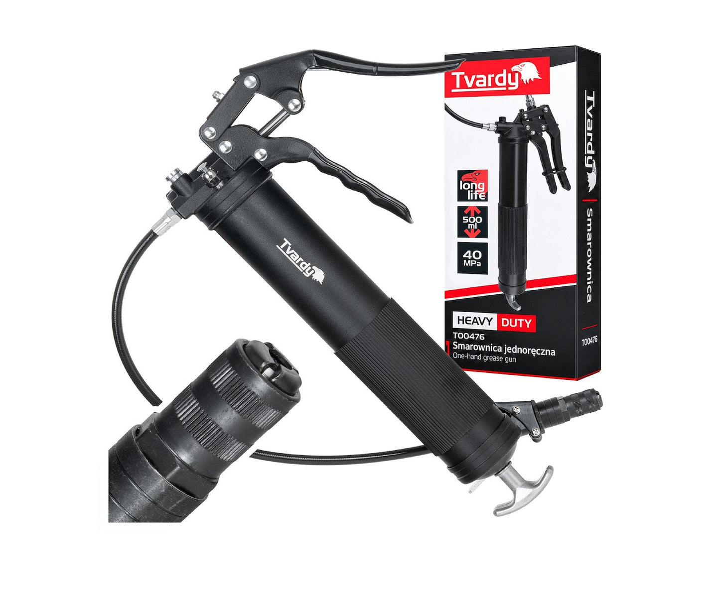 Pistol gresare Heavy Duty, 500 cc, Tvardy T00476