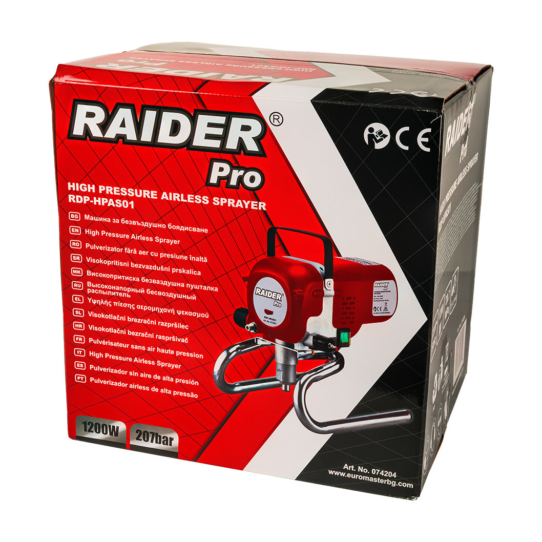 Pistol de vopsit fara aer RDP-HPAS01 1200 W 207 bar, Raider 074204