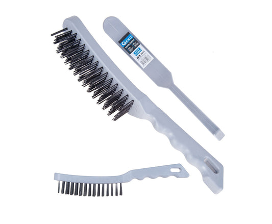 Perie de sarma cu 5 randuri, maner de plastic, Geko G00741