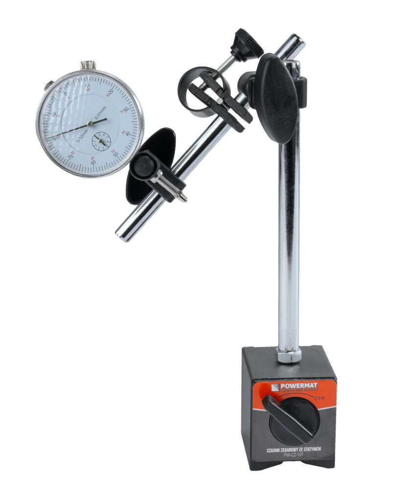 Set ceas comparator cu suport magnetic PM-CZ-10T, 0-10 mm, Powermat PM1521
