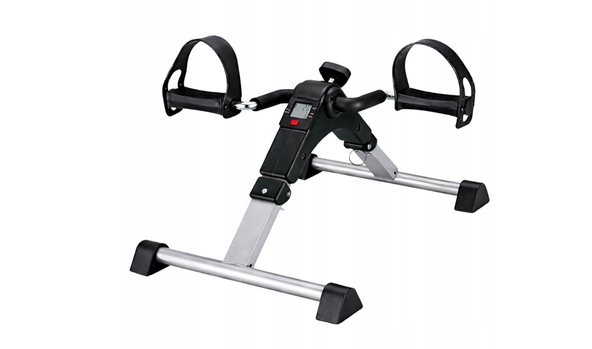 Mini bicicleta fitness Mini Bike 2 in 1 cu contor LCD, negru, Lean 29307