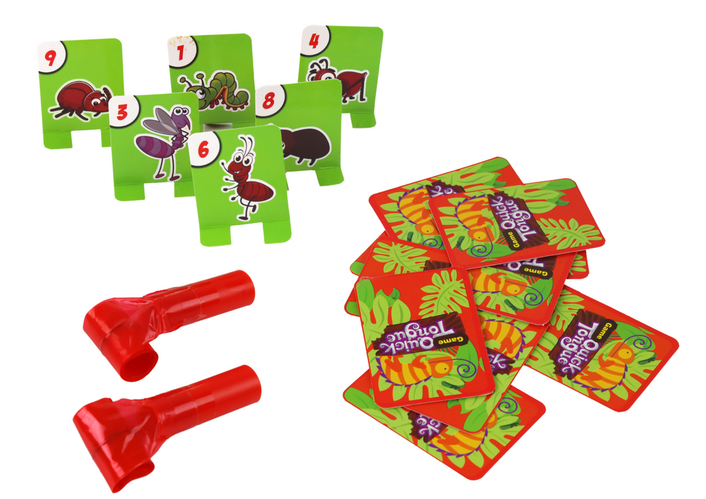 Joc de indemanare set 2 masti cameleon, multicolor, Lean 17202