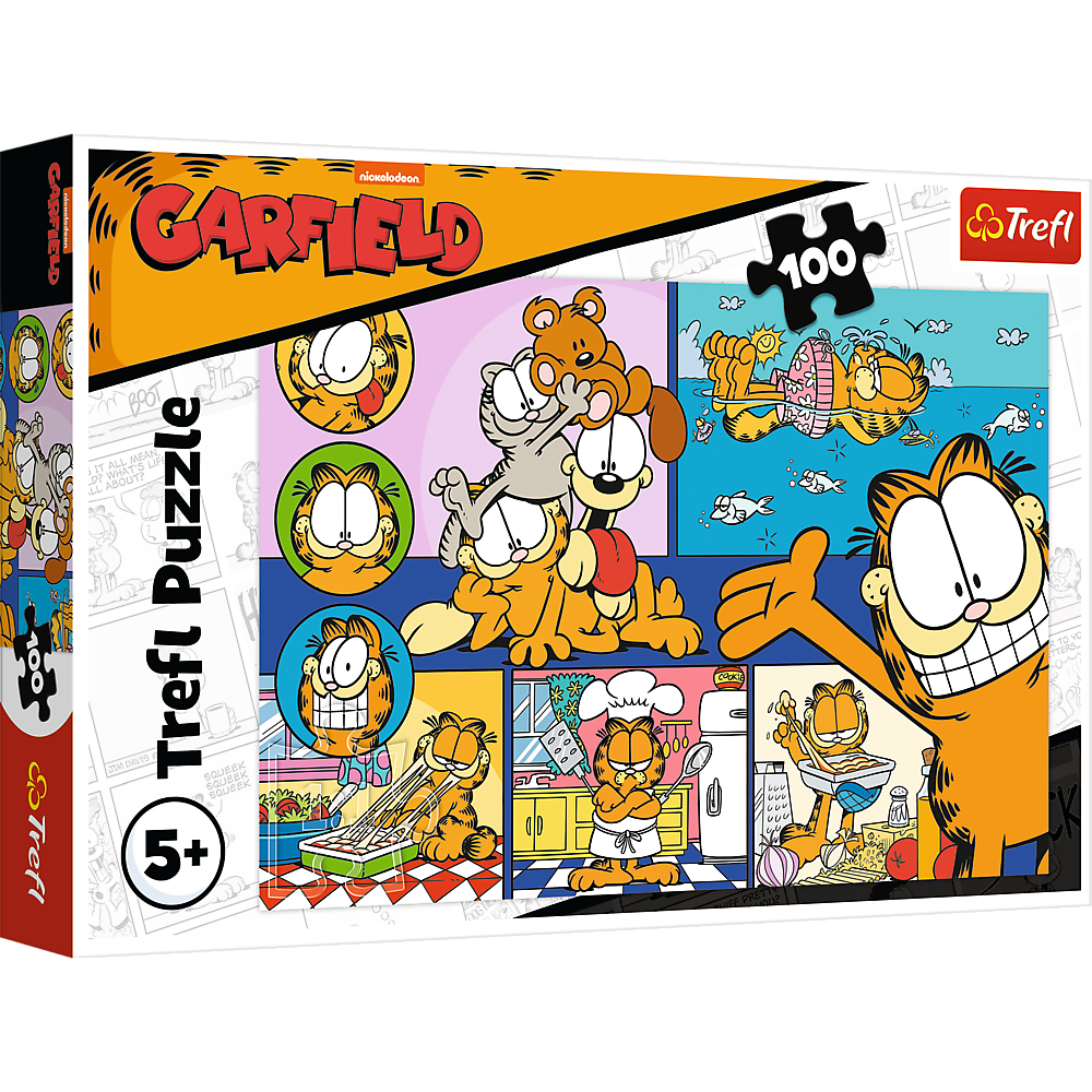 Puzzle Lenesul Garfield, 100 piese, Lean 26829