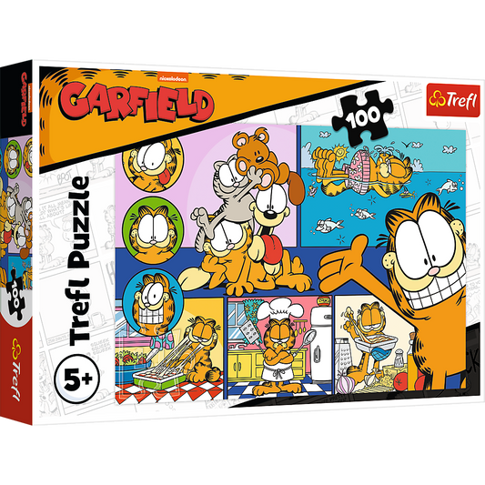 Puzzle Lenesul Garfield, 100 piese, Lean 26829