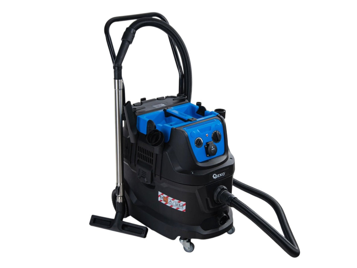 Aspirator industrial pentru gips, 1600 W,  curatare automata a filtrului, rezervor 40 l, Geko G81083