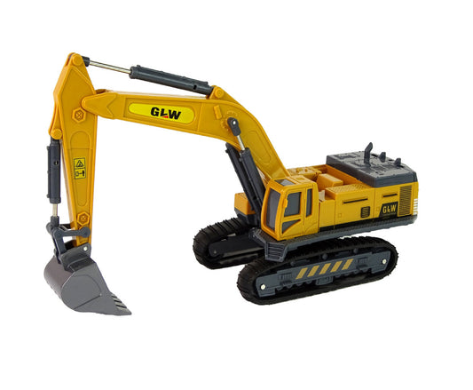 Excavator de jucarie 1:55, galben, Lean 13330