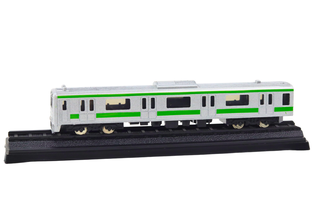 Figurina de colectie tren din metal, argintiu / verde, 1:48, Lean 18925