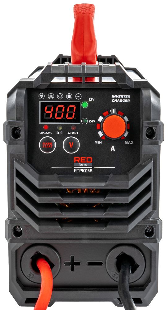 Redresor tip invertor cu afisaj LCD, 400 A, Red Technic RTPI0168